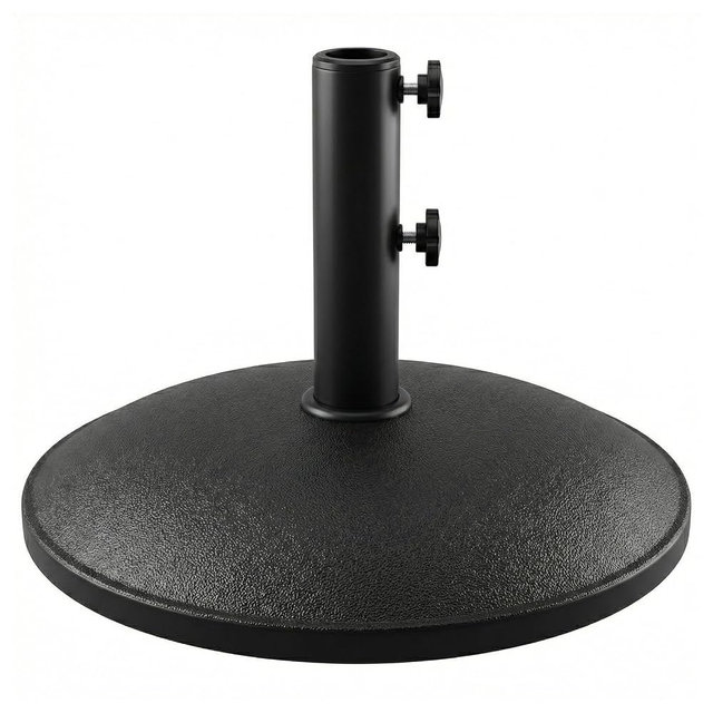 T&Jero 33 lb Round Heavy Duty Prefilled Patio Outdoor Market Umbrella Base Stand Weight for Outdoor, Black