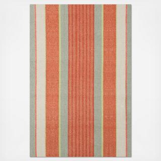 Autumn Stripe Woven Cotton Rug