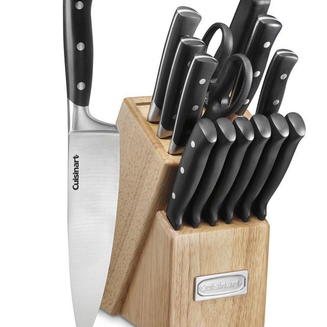Cuisinart C77TR-15P Triple Rivet Collection 15-Piece Knife Block Set - Black
