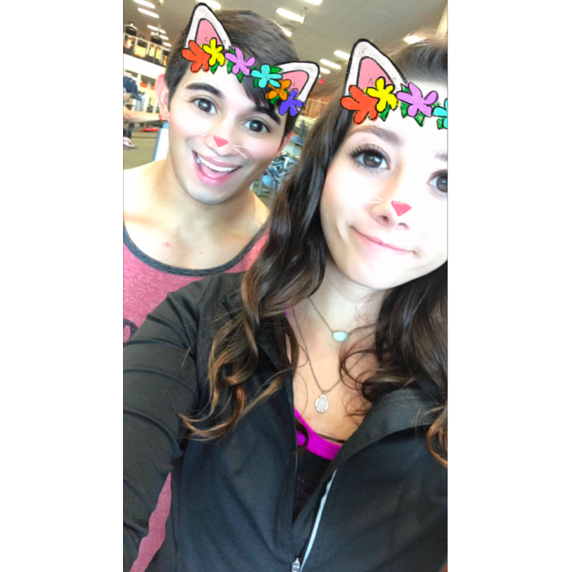 our first ever pic together (before we started dating)