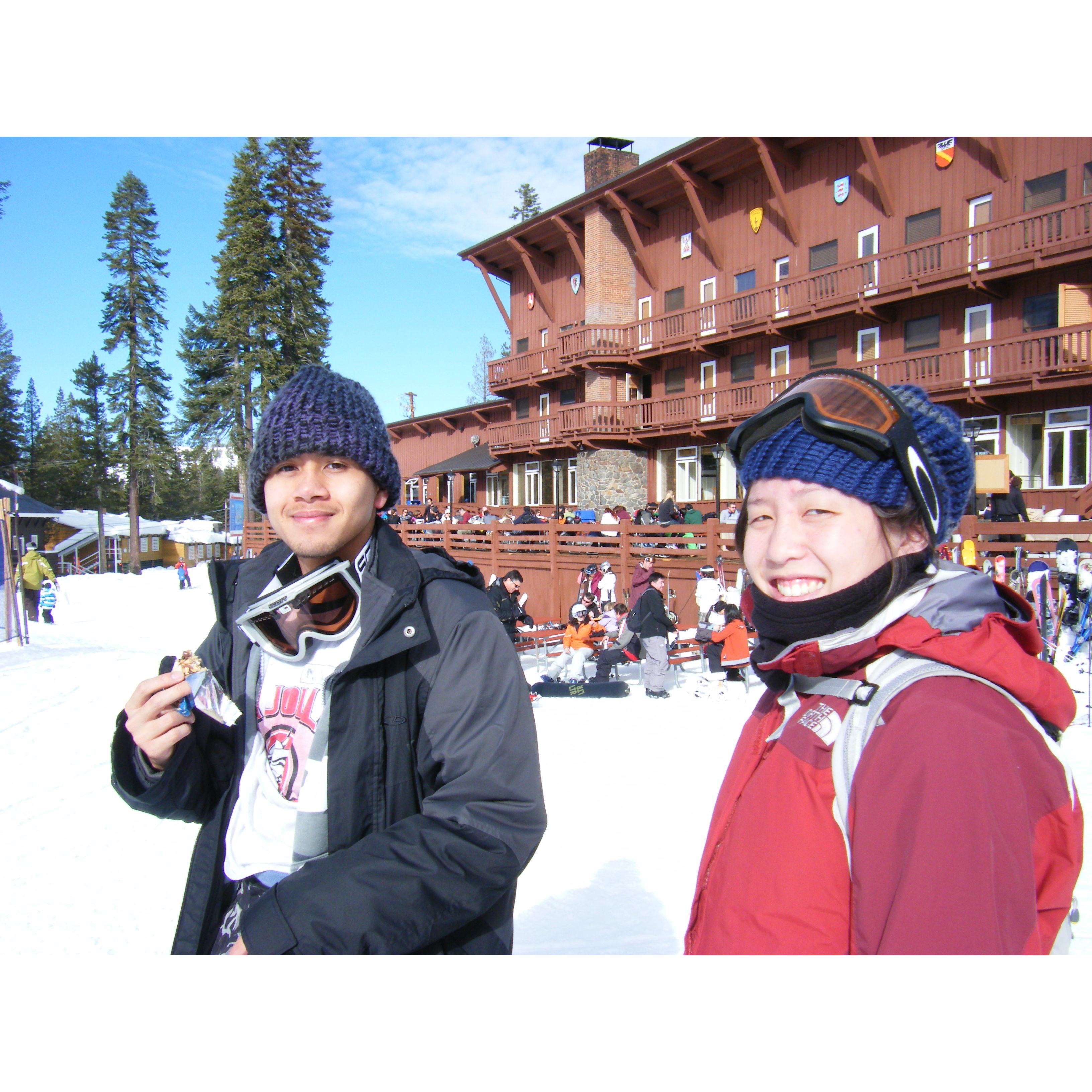 Snowboarding in Tahoe in 2009