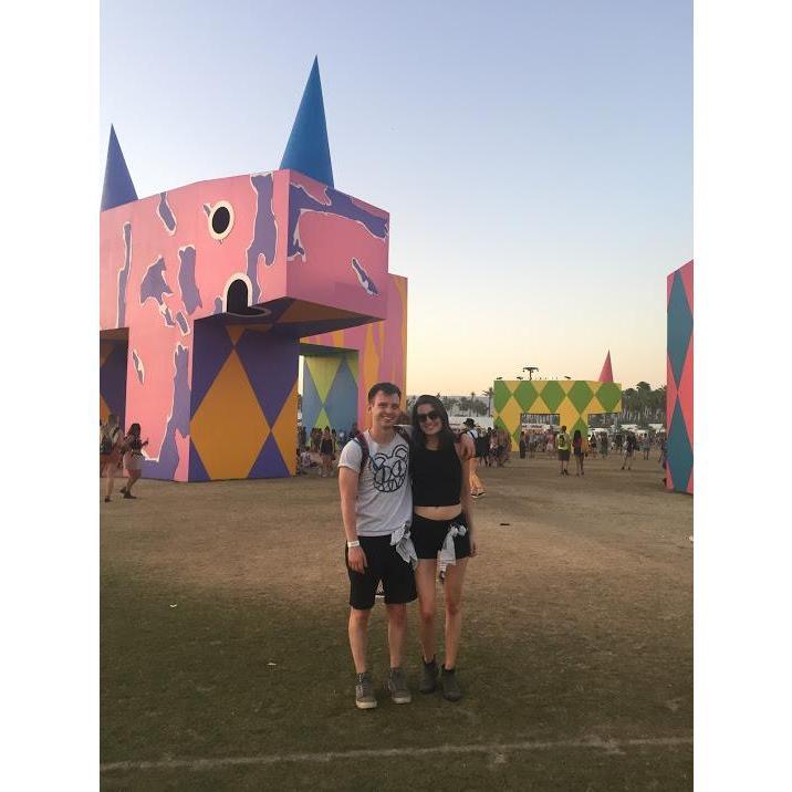 coachella, right before we picked our first dance song
