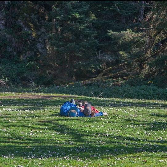 Enjoying the Oregon Coast.