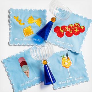 Italian Cocktail Napkin, Set of 4