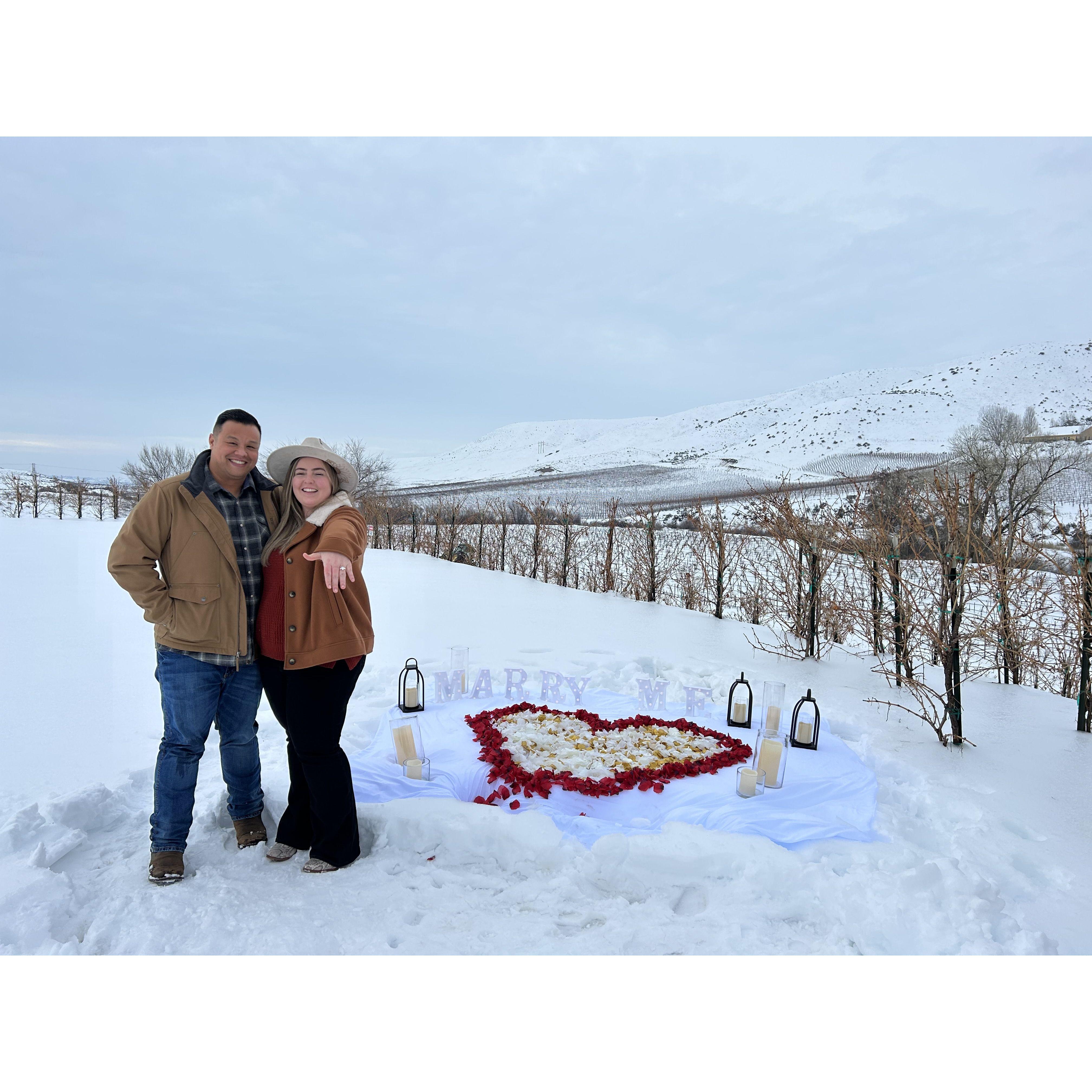 We are engaged!