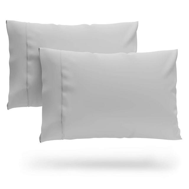 Cosy House Collection Premium Rayon Derived from Bamboo Pillowcase Set of 2 - Ultra Soft, Cooling & Breathable Bedding (King, Silver)