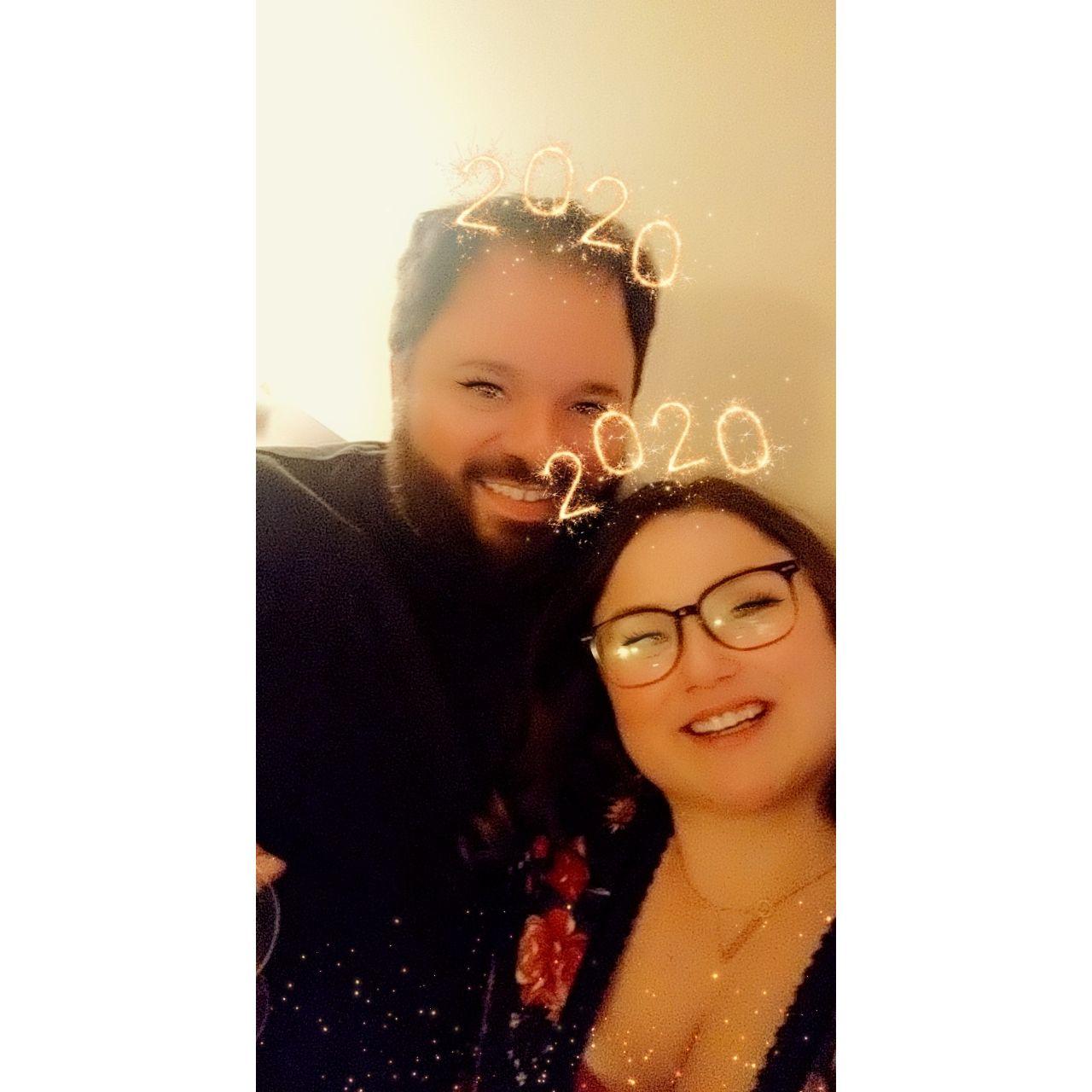 Our first photo together - December 31, 2019