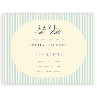 Yellow Typography Wedding Digital Save the Date - Madison Landscape