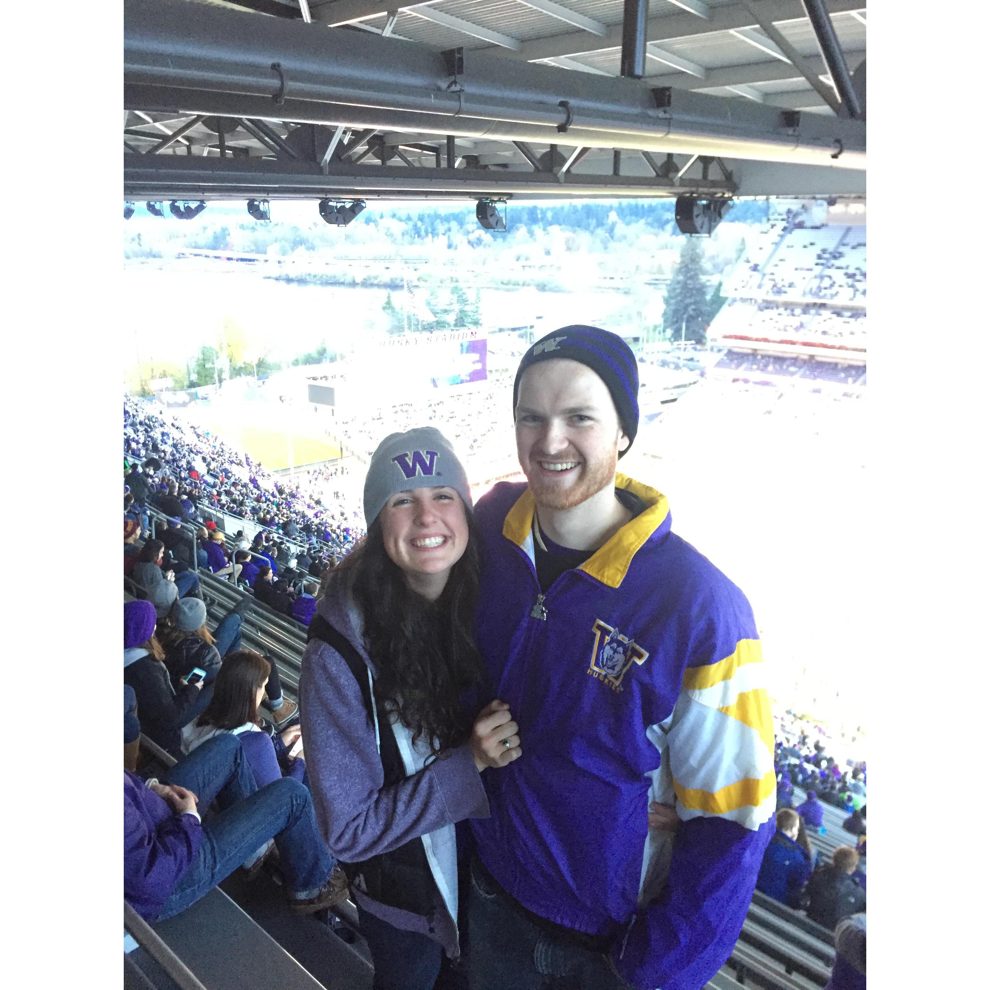 First husky game together (2016)