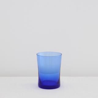 Blue Curved Wine Glass 4-Piece Set