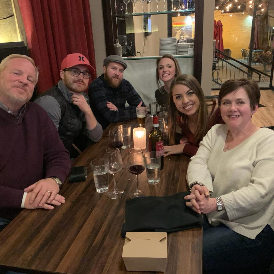 First time Kacie met Todd and Kelly at Angelo's in Denver