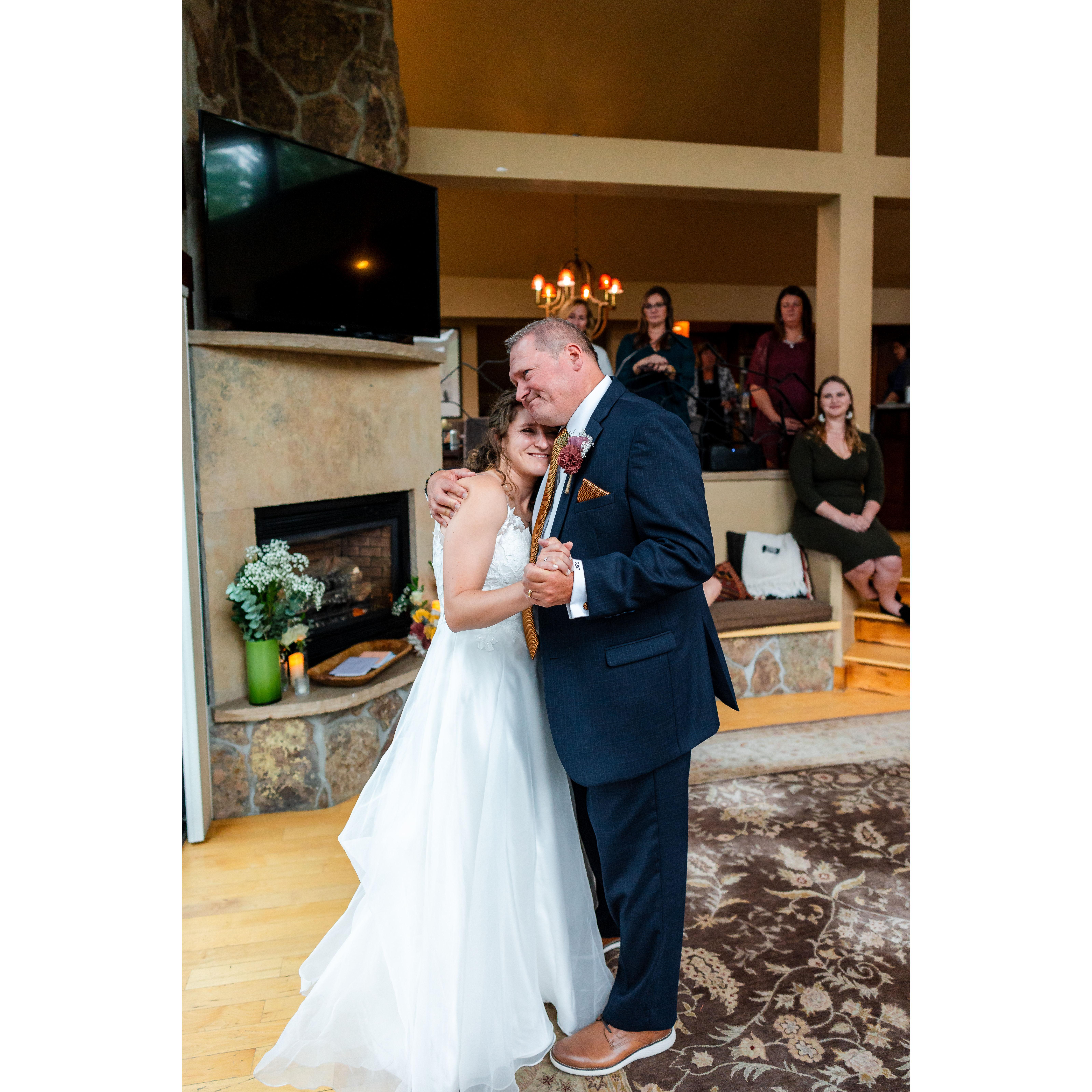 Meaghan danced with her dad to I Loved Her First by Heartland