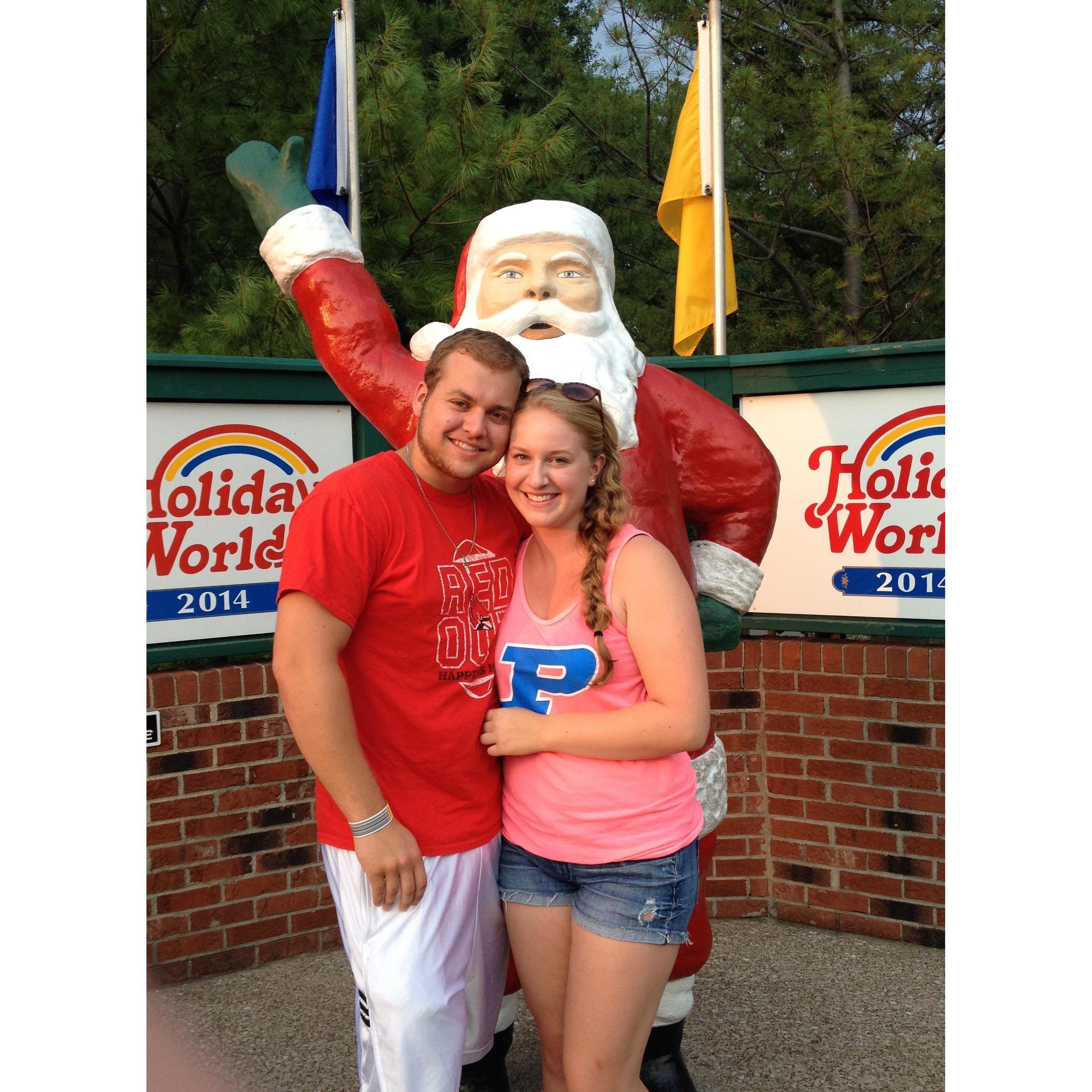 August 2014 - wow we went to Holiday World a lot!