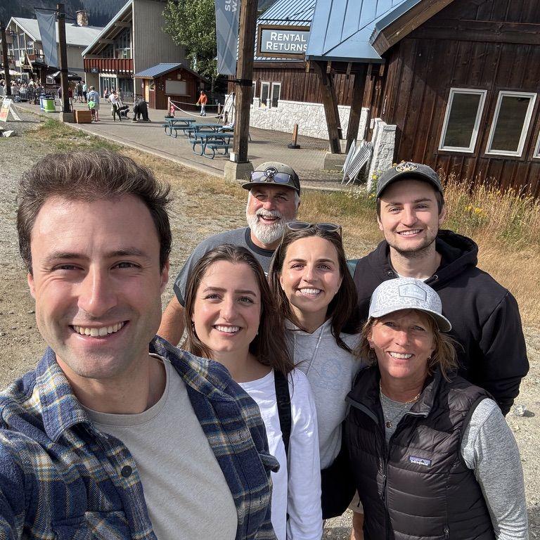 A recent trip to Snoqualmie to celebrate Libby and Cam running a half marathon, with Diane and Paul (our officiants)