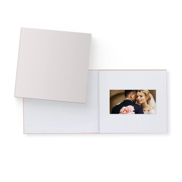 Heirloom Video Book - 7" HD Screen for Custom Memory Gift - Wedding Birthday Anniversary Mother's Day - 1 Hour Video Photo Keepsake - USB Rechargeable - Blank