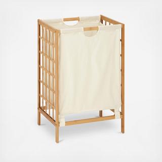 Bamboo Grid Frame Hamper