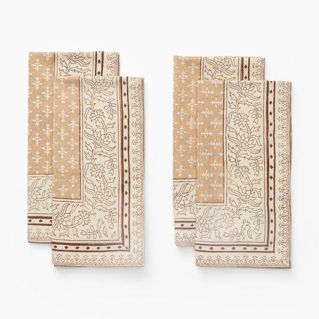 McGee & Co Olena Block Print Napkins (set of 4)