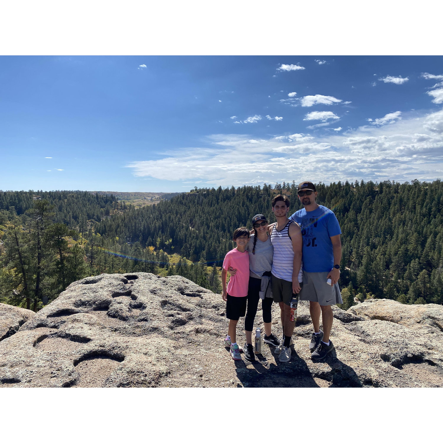 Showing Jason's family our favorite hike and all of its glory!