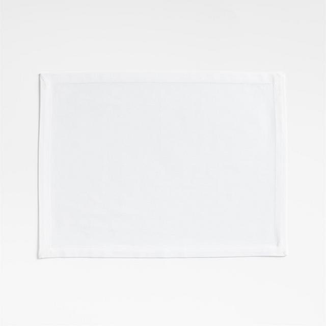 Aspen Crisp White Organic Cotton Placemat