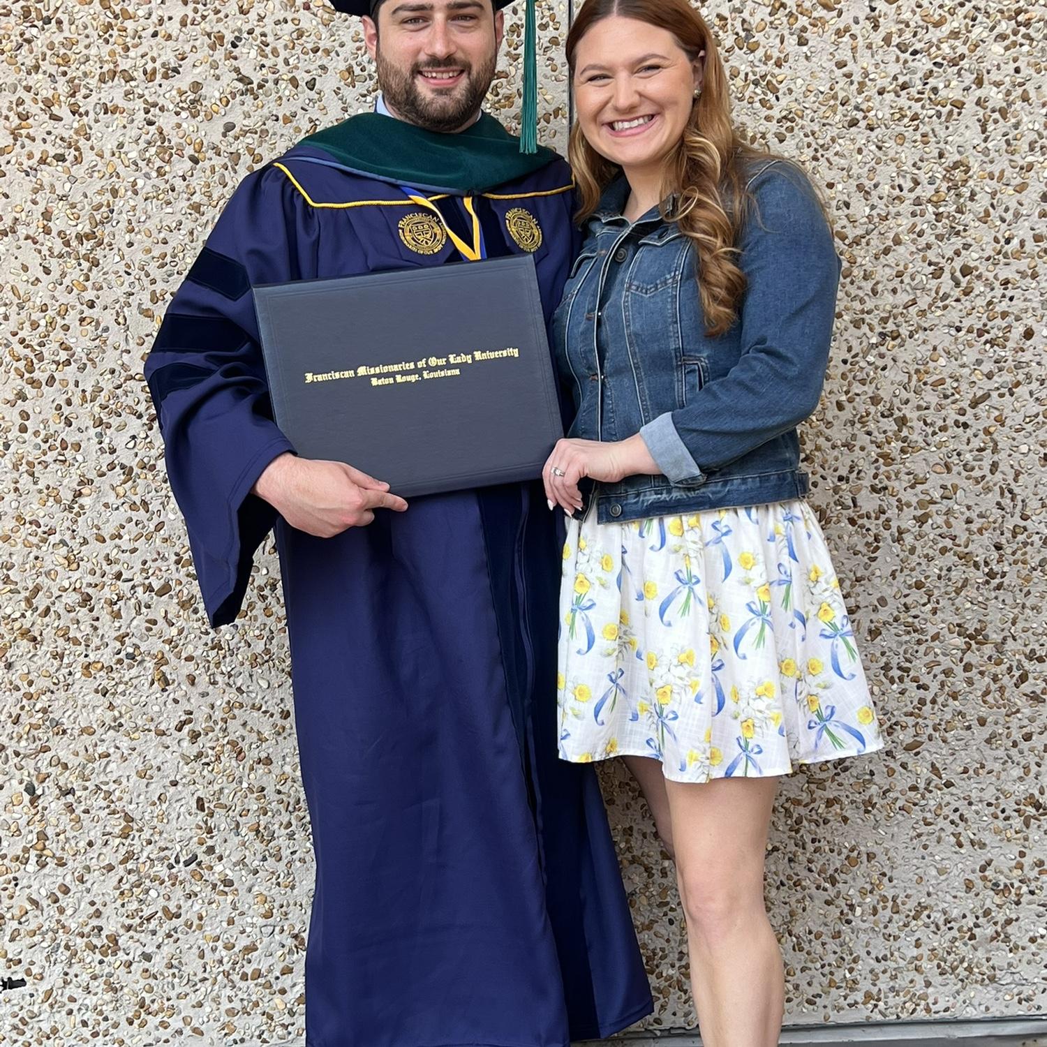 We are each otherās number one supporters through every endeavor life takes us on! Zachās graduation from Physical therapy school!