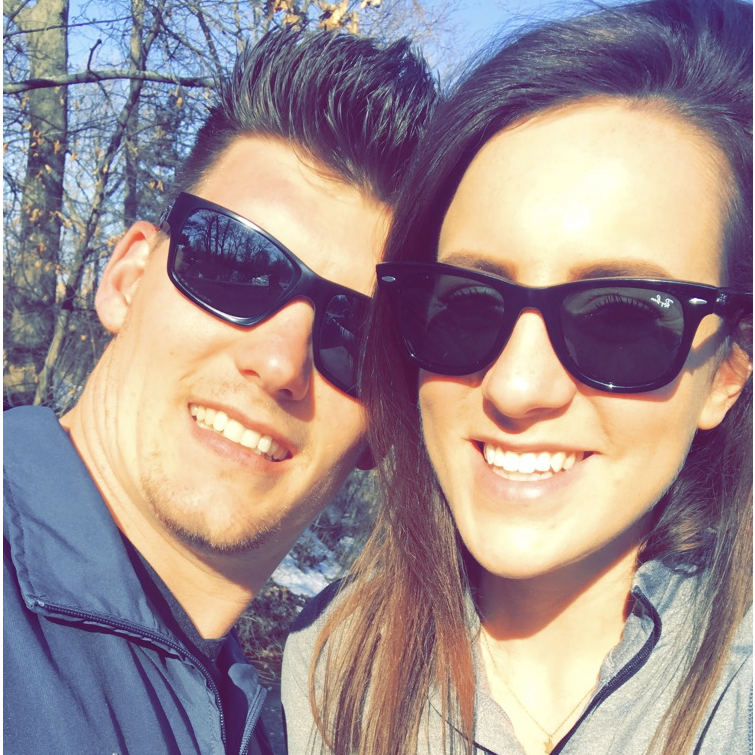 One of our first dates at Minnehaha Falls