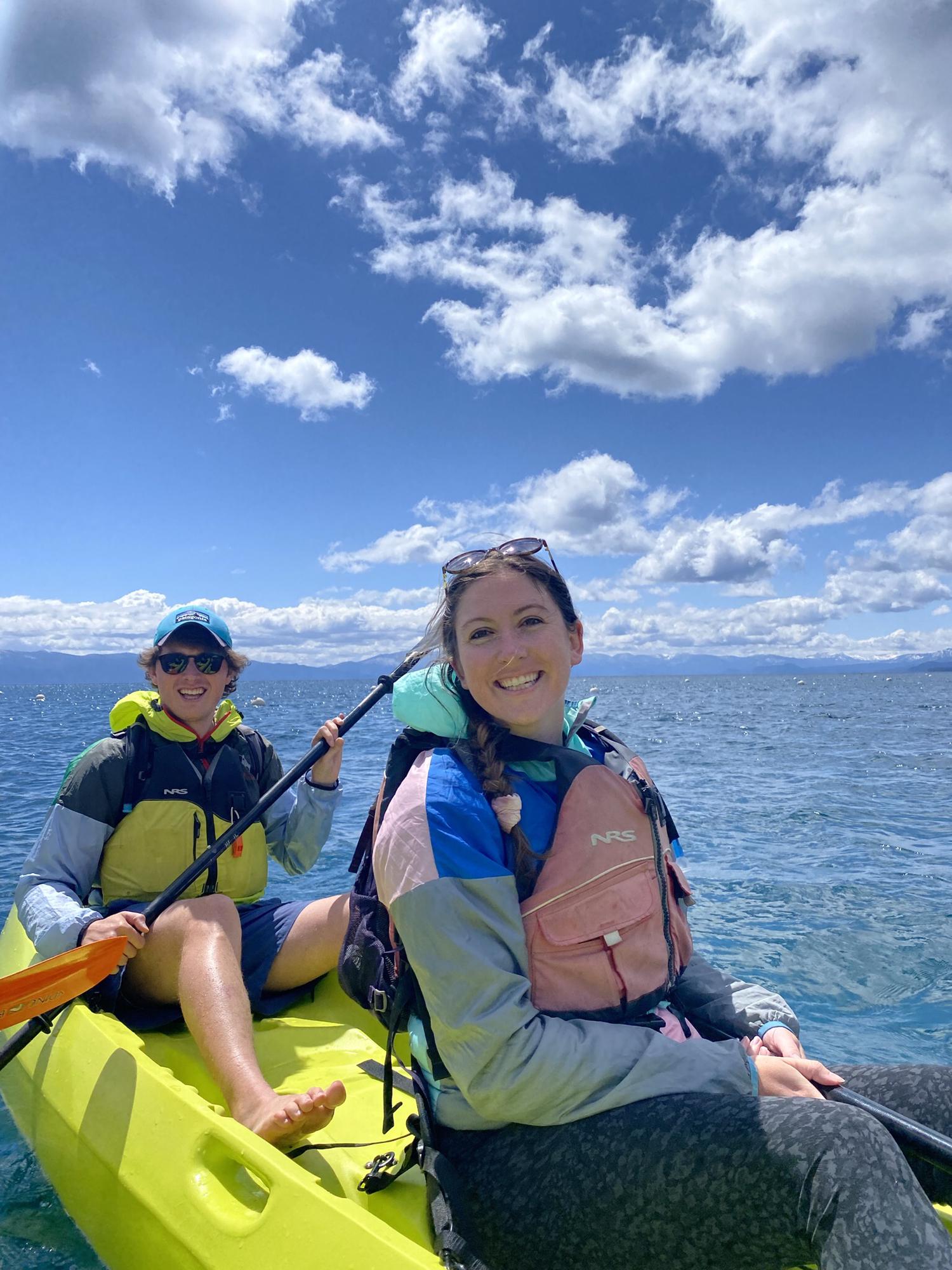Kayaking in Lake Tahoe