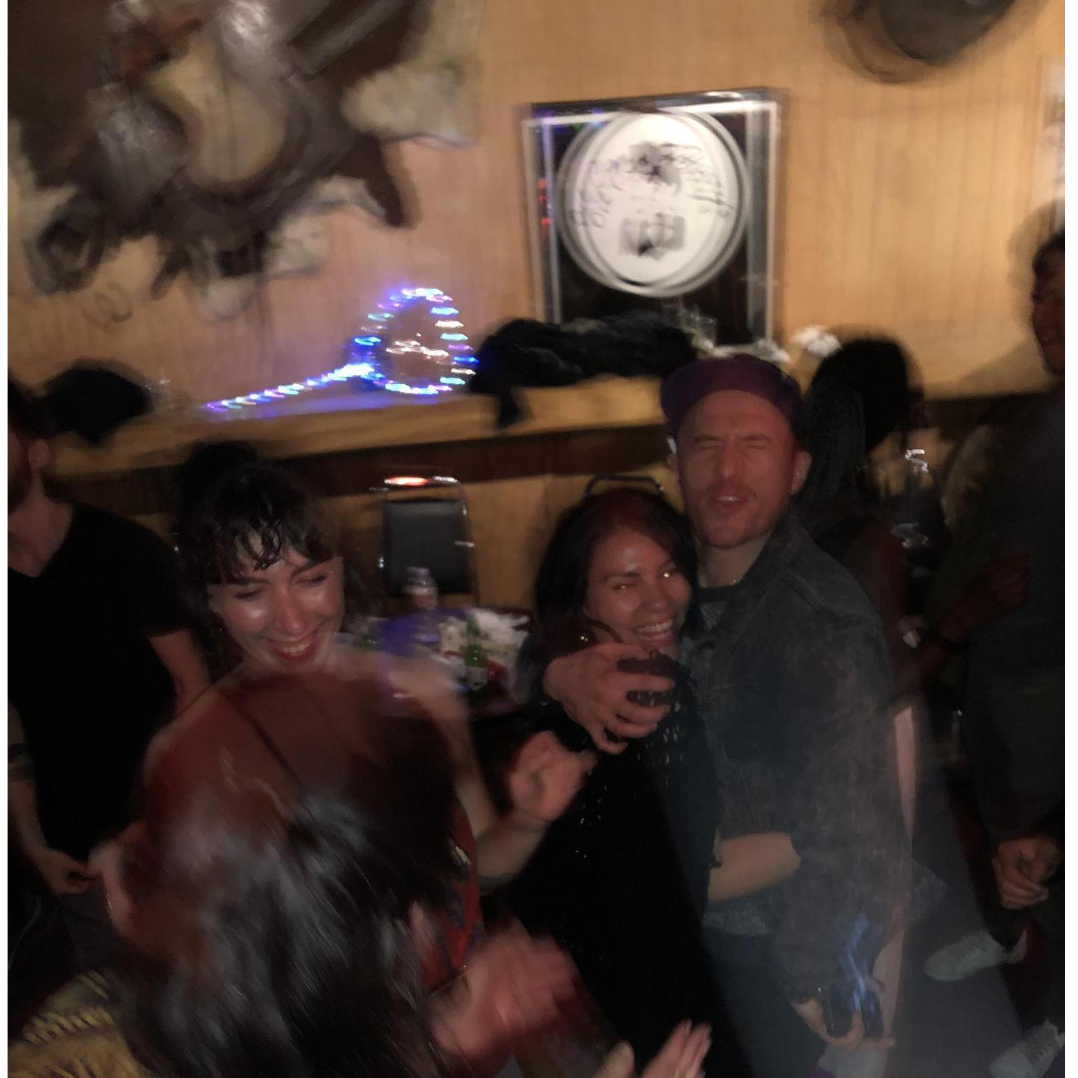 one of our last nights on a dancefloor with our best friends.