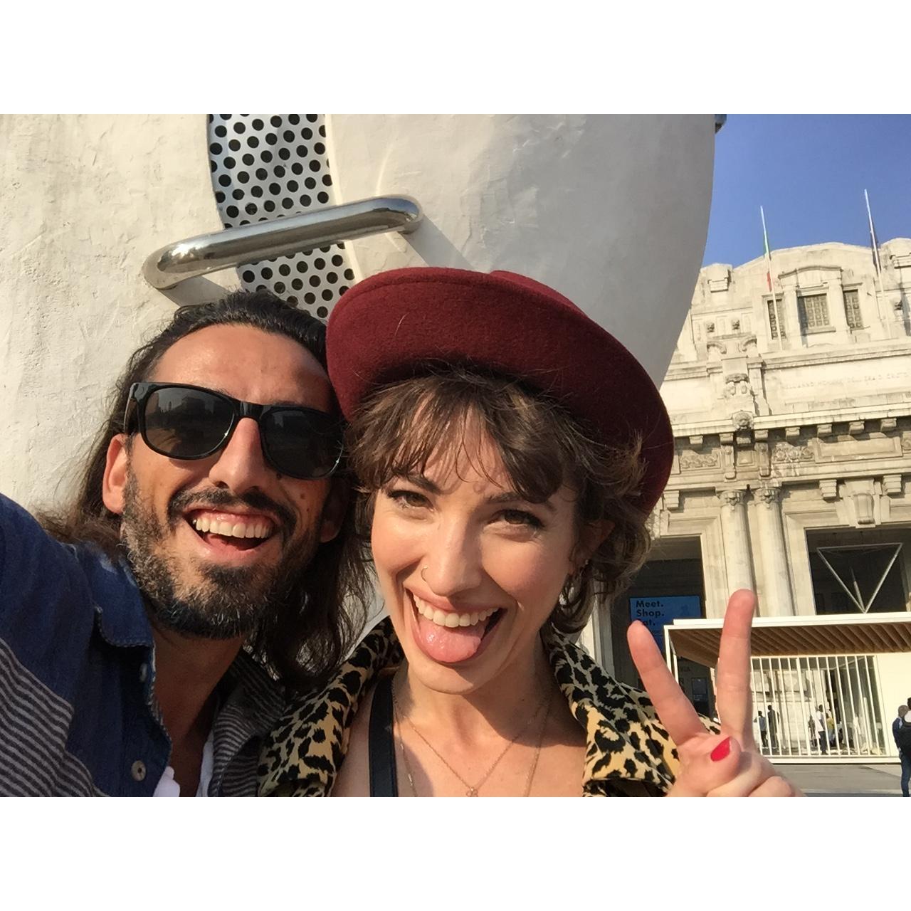 2016 Filming a music video in Milan, IT for Vittoria & The Hyde Park