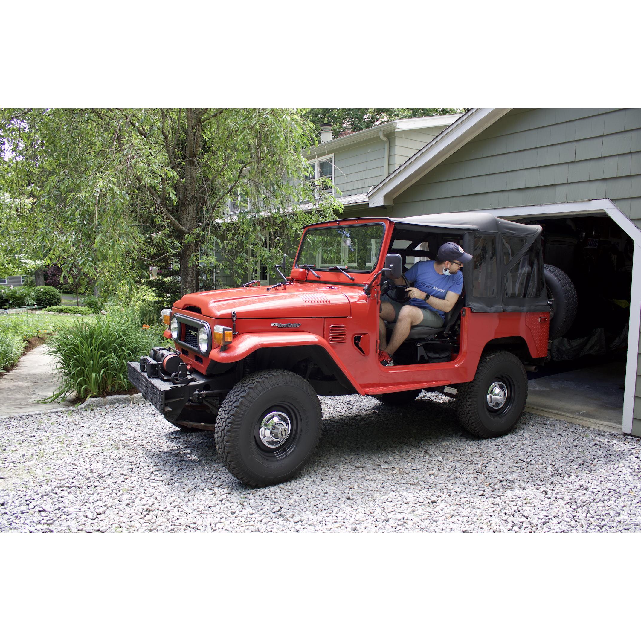 Taking the Landcruiser to the local farm for an afternoon of berry picking with the Eilertsens.