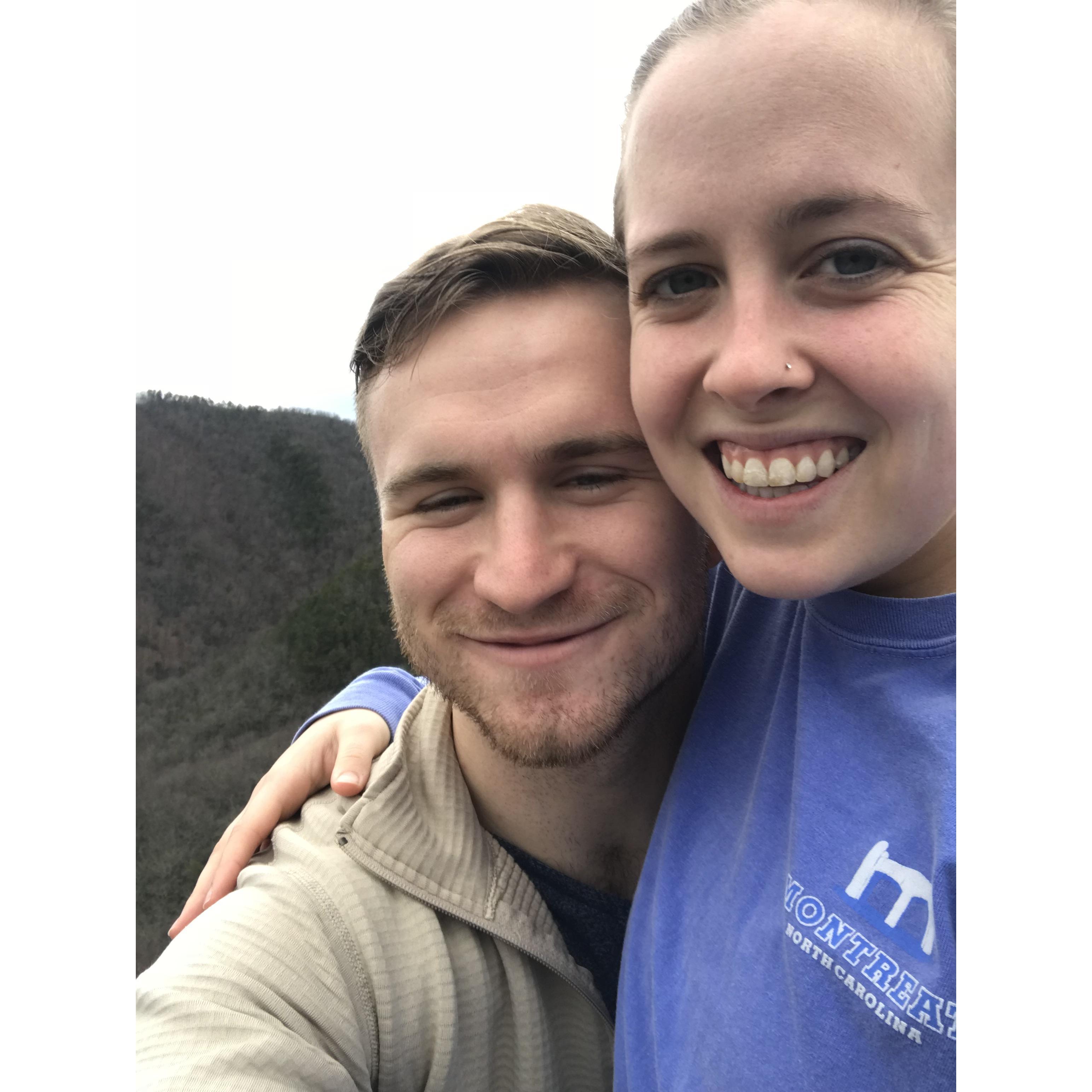 Spending some quiet time in the mountains prior to the wedding craziness.