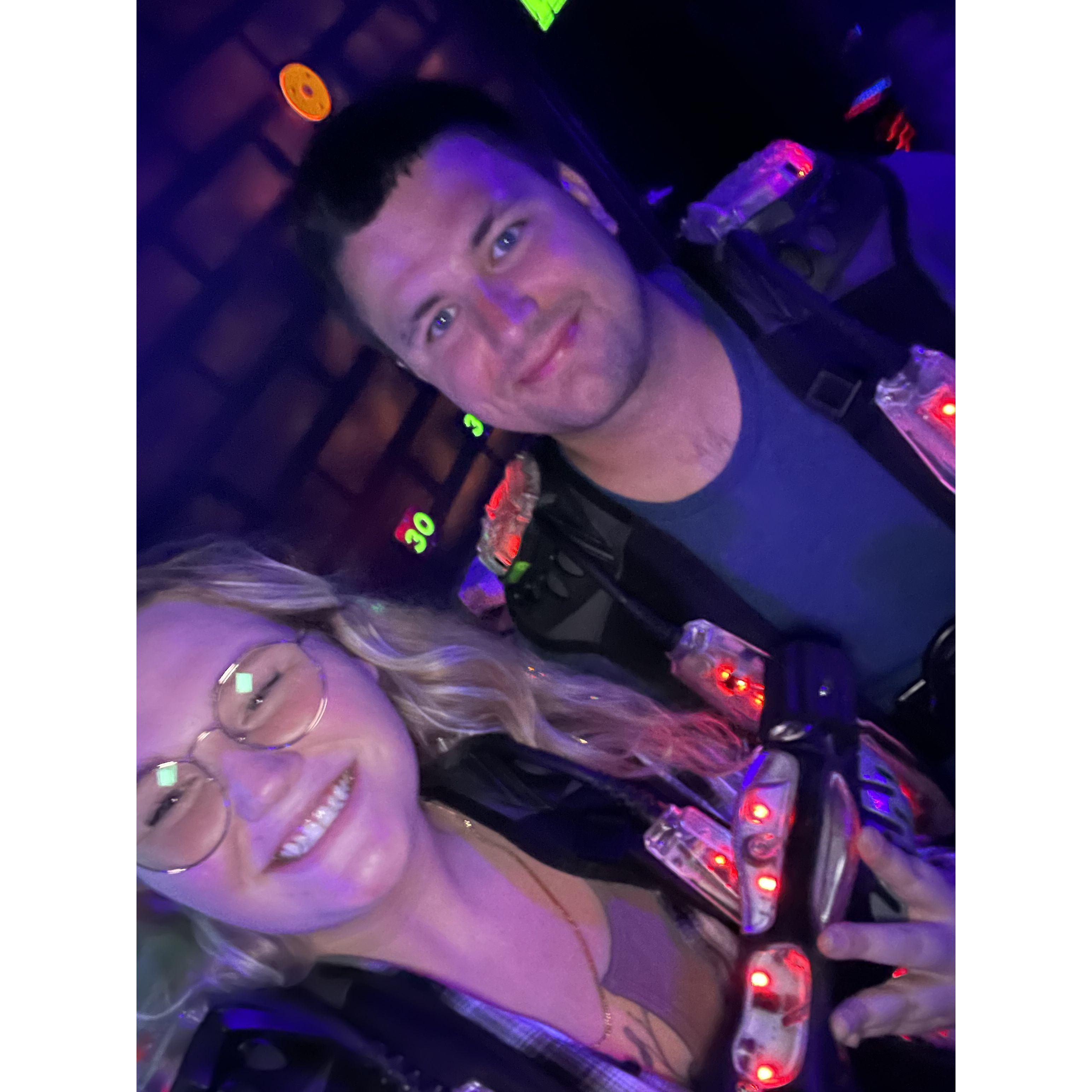 Laser Tag with our friends