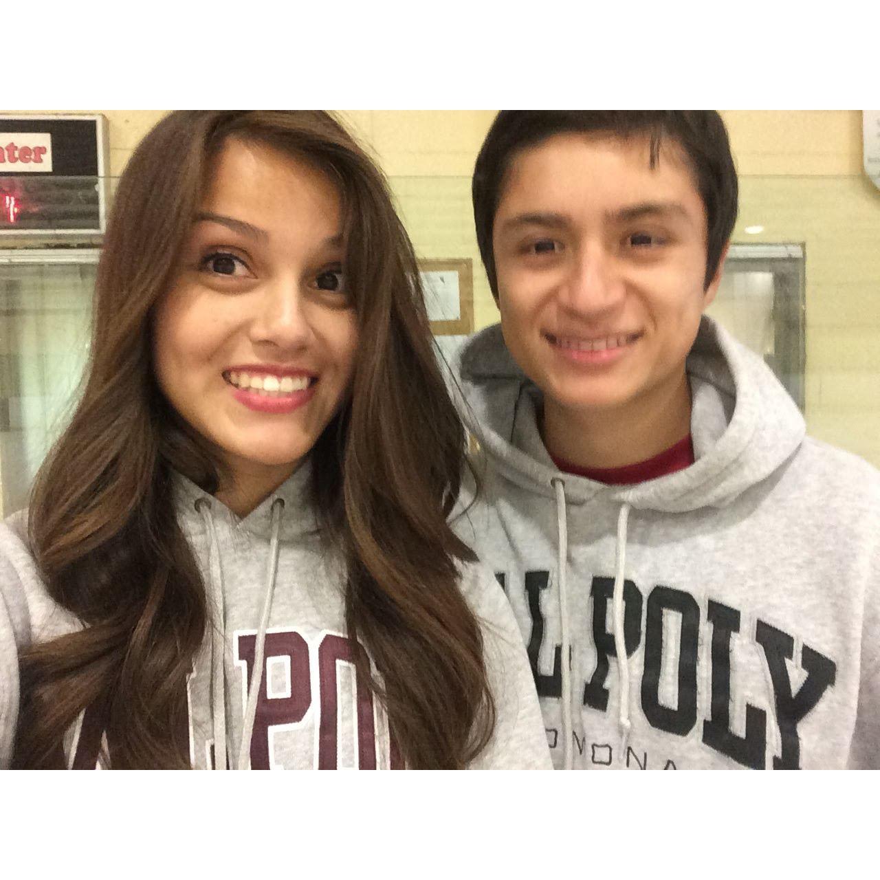 Twinning with Cal Poly Sweaters