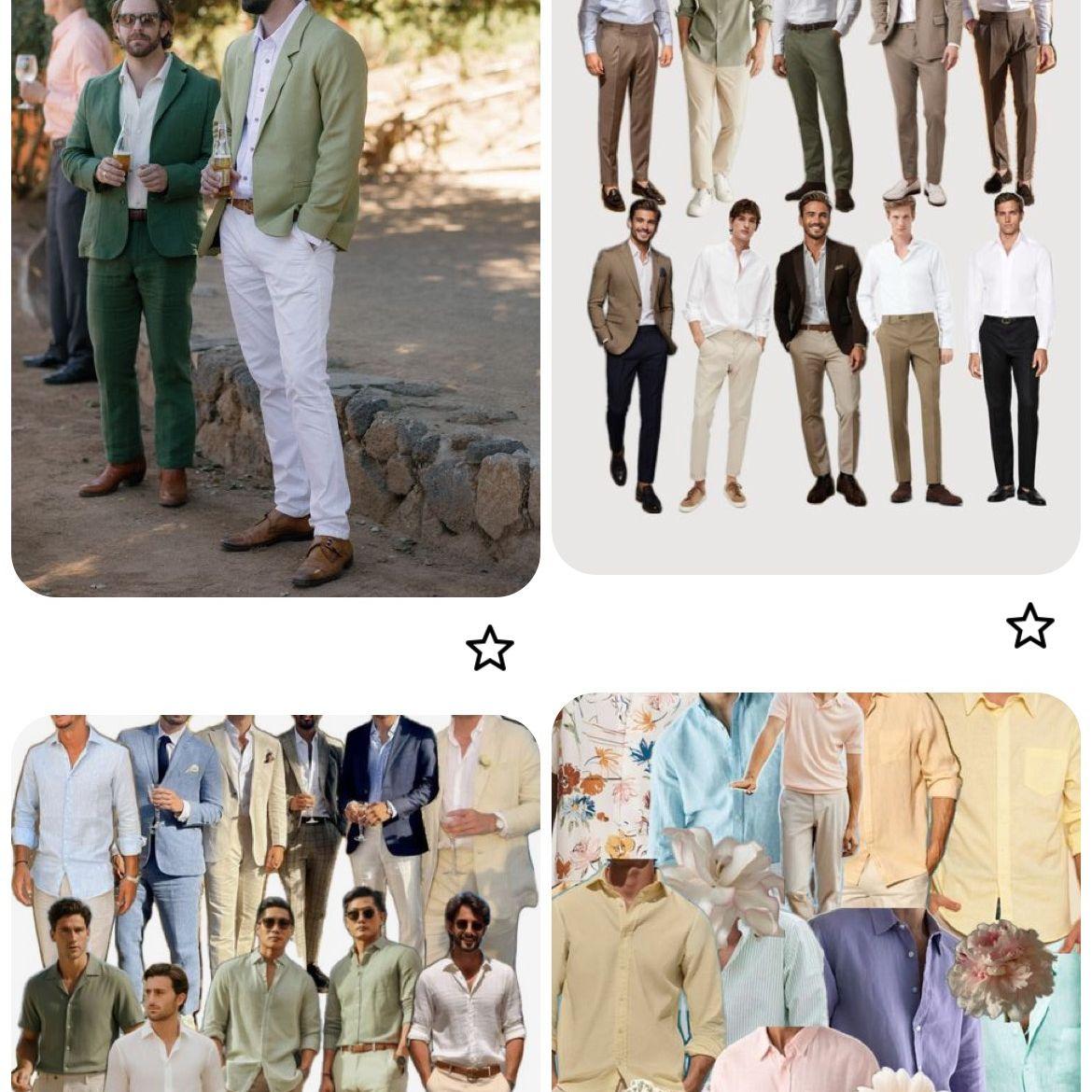 Attire example for the men