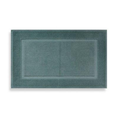 Wamsutta® Jacquard 20-Inch x 33-Inch Ring-Spun Cotton Bath Rug in Sea
