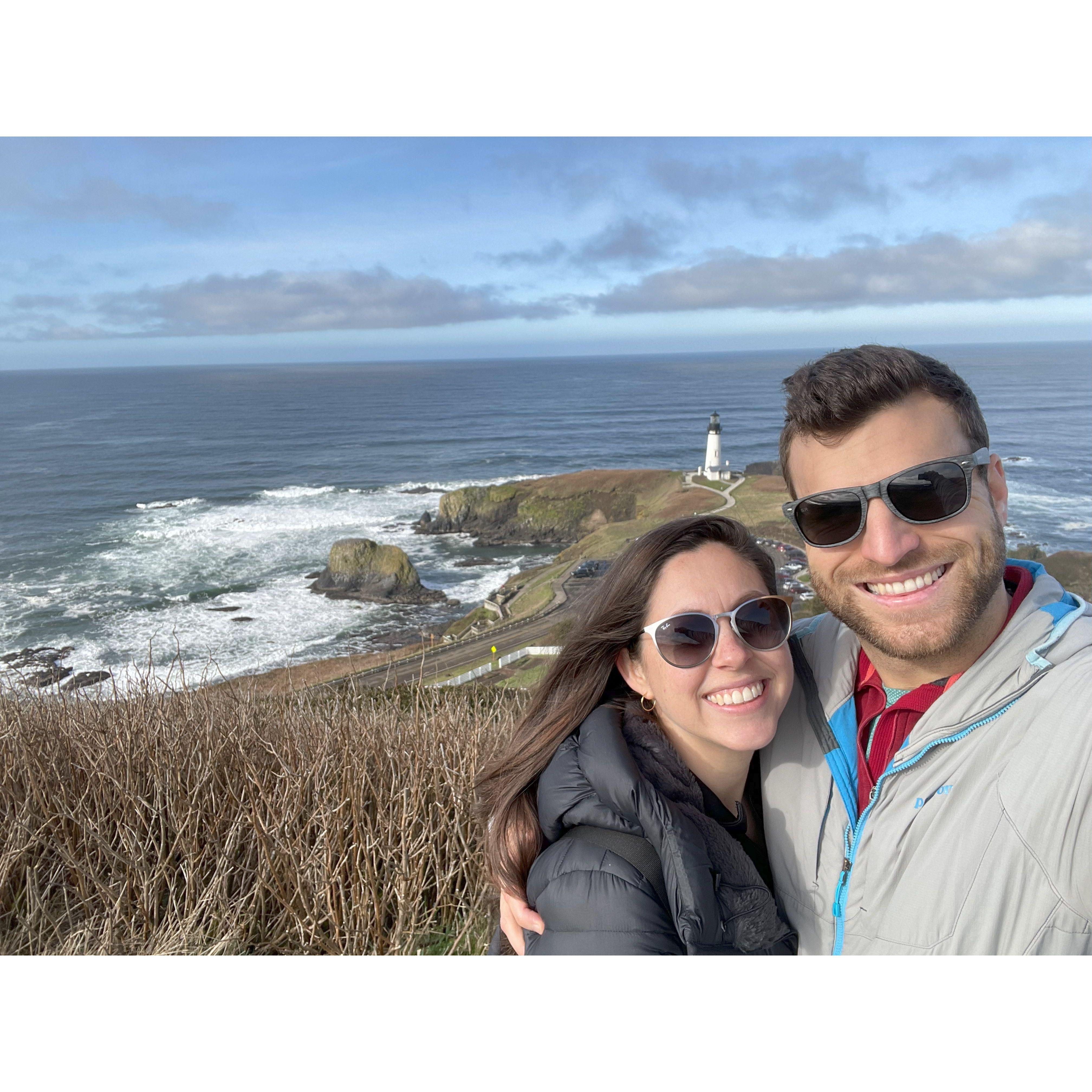 Celebrating Katie's 30th birthday in Newport, Oregon!