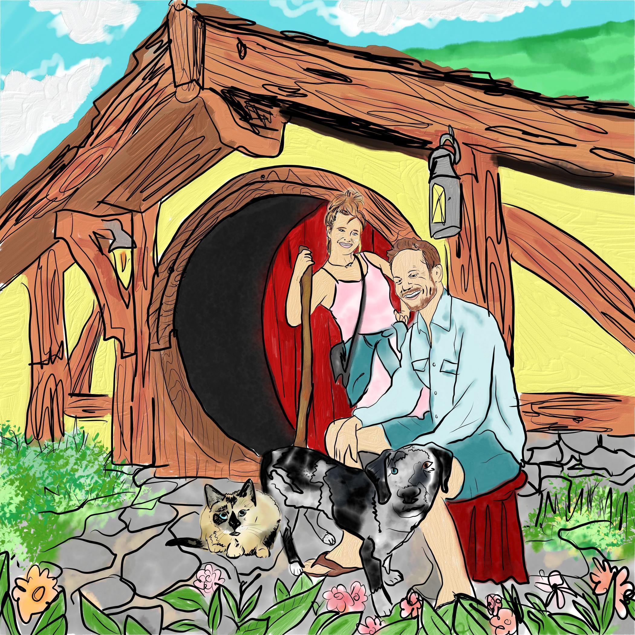 Hobbit Hole...how did the pets make it to New Zealand?
