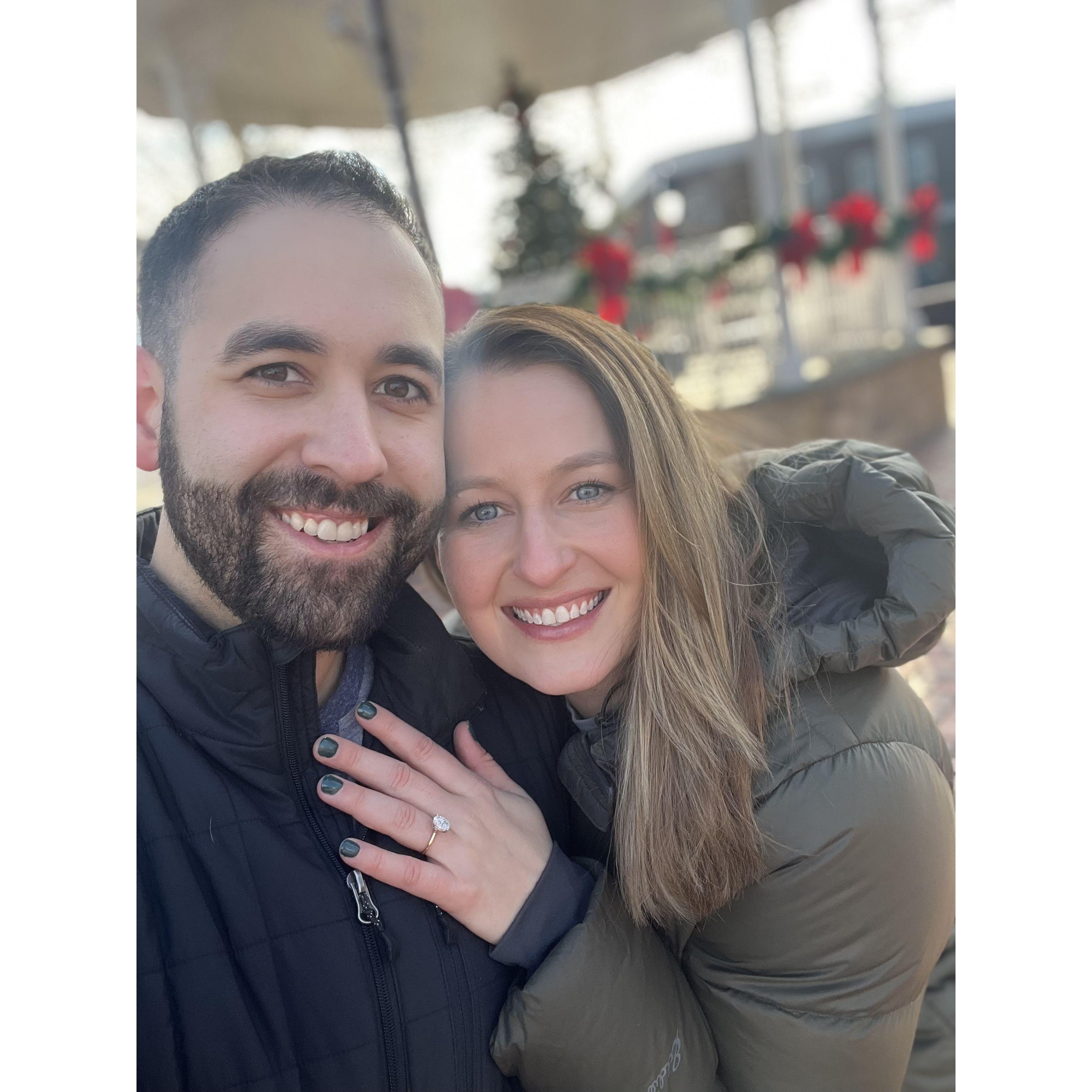 Engaged! Ligonier, PA in December of 2022
