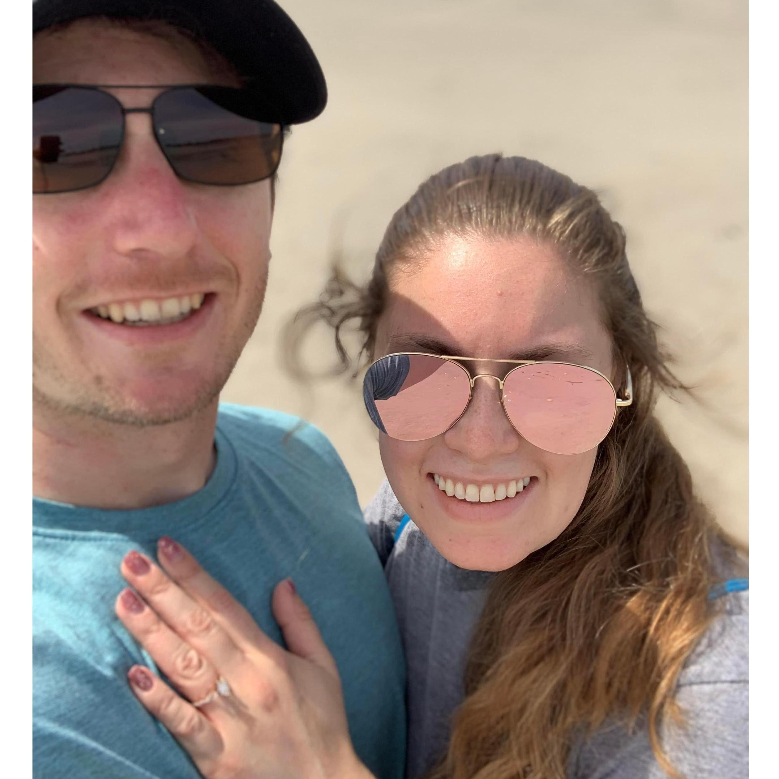 Our first post-proposal photo!