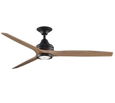 60" Spitfire Indoor/Outdoor Ceiling Fan, Dark Bronze