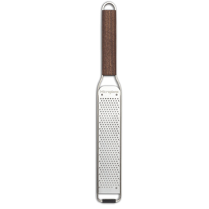 Microplane Master Series Wood Handle Stainless Steel Zester Grater