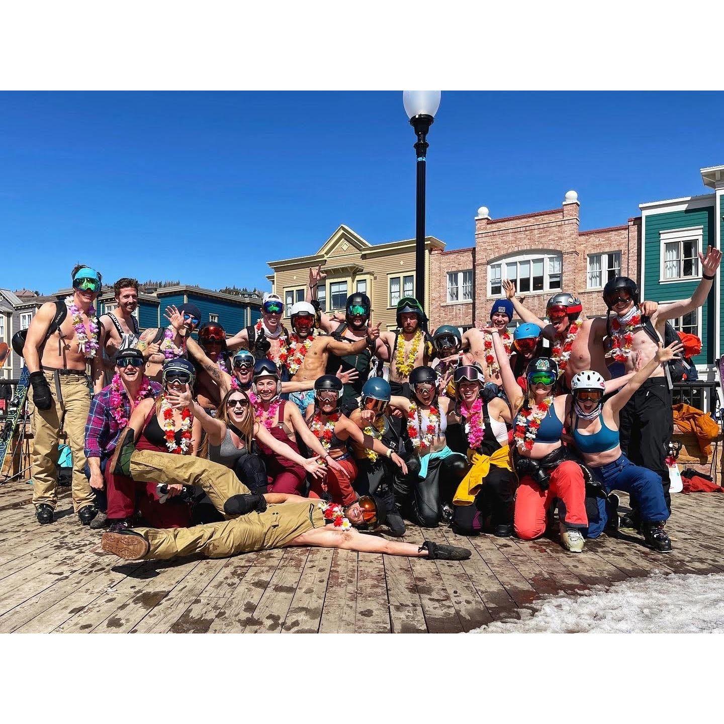 Another Shredfest, another shirtless last run - 3.26.22