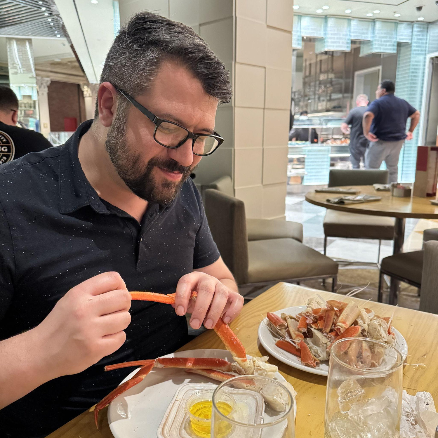 Mark and his love for crab legs