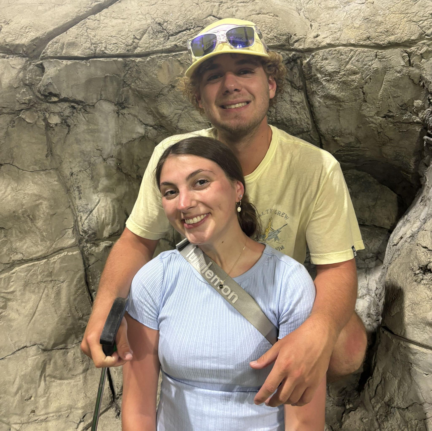Playing putt putt at Myrtle Beach.