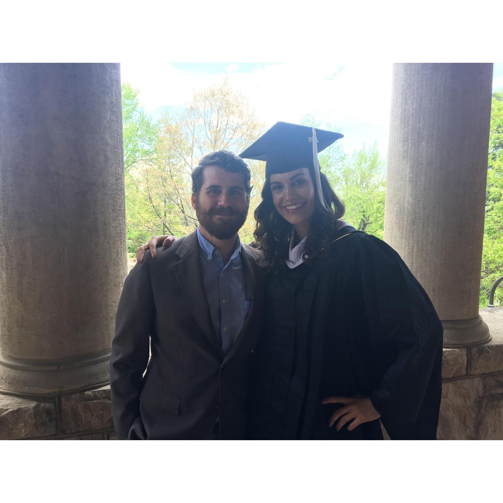 Sam gets her M.A. Boulder, CO. May 2018.