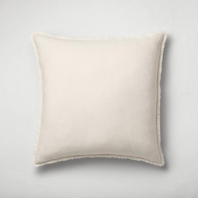 Euro Heavyweight Linen Blend Throw Pillow Natural - Casaluna™