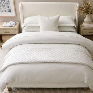 Belgian Flax Linen Duvet Cover, King/Cal. King, White