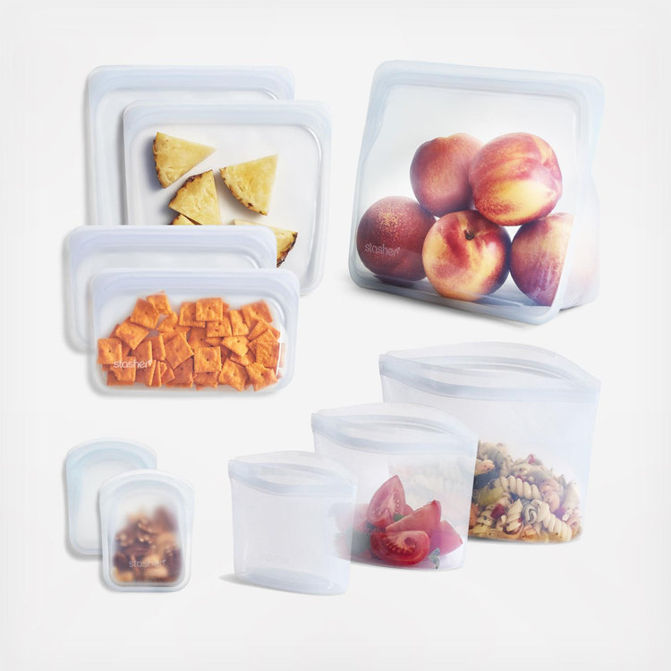 Stasher, Reusable Silicone Bag 10-Piece Starter Set | Zola