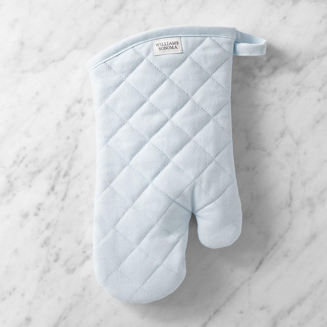Williams Sonoma Solid Oven Mitt, Ice Water Blue
