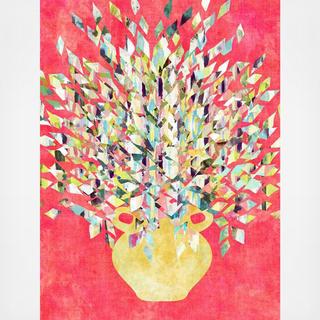 Cheer Up in Pink Printed Wall Art