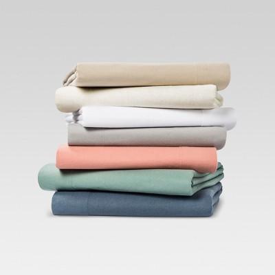 Solid Flannel Sheet Set - Threshold™ Gray